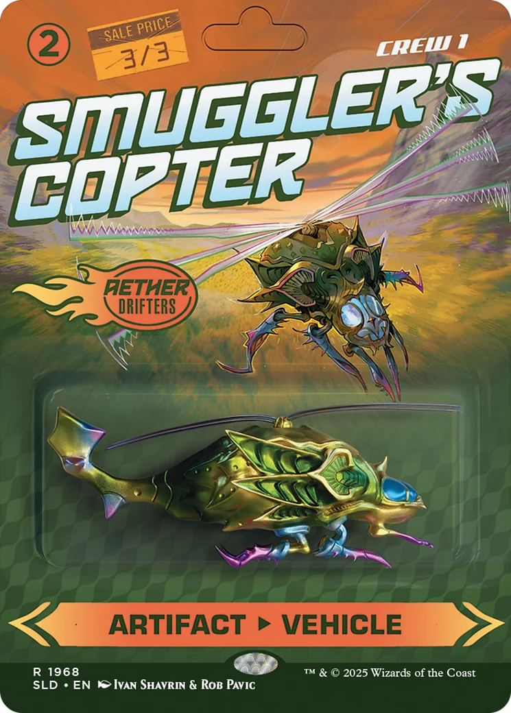 Smuggler's Copter // Smuggler's Copter (SLD-1968) - Secret Lair Drop (Borderless) Foil - Image 5