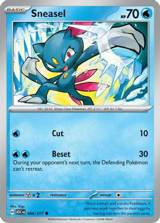 Sneasel (044) - ME Ascended Heroes Reverse Holofoil