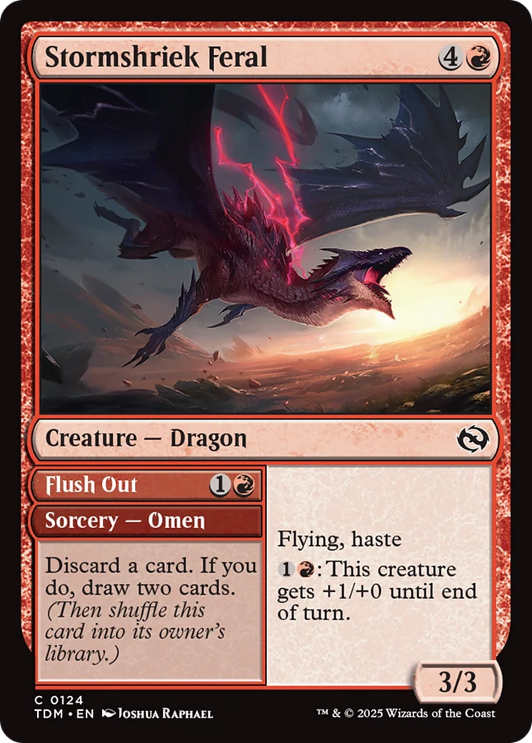 Stormshriek Feral (TDM-124) - Tarkir: Dragonstorm Foil