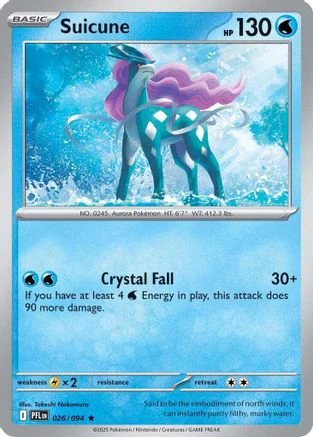 Suicune 026 - Rare - Reverse Holofoil