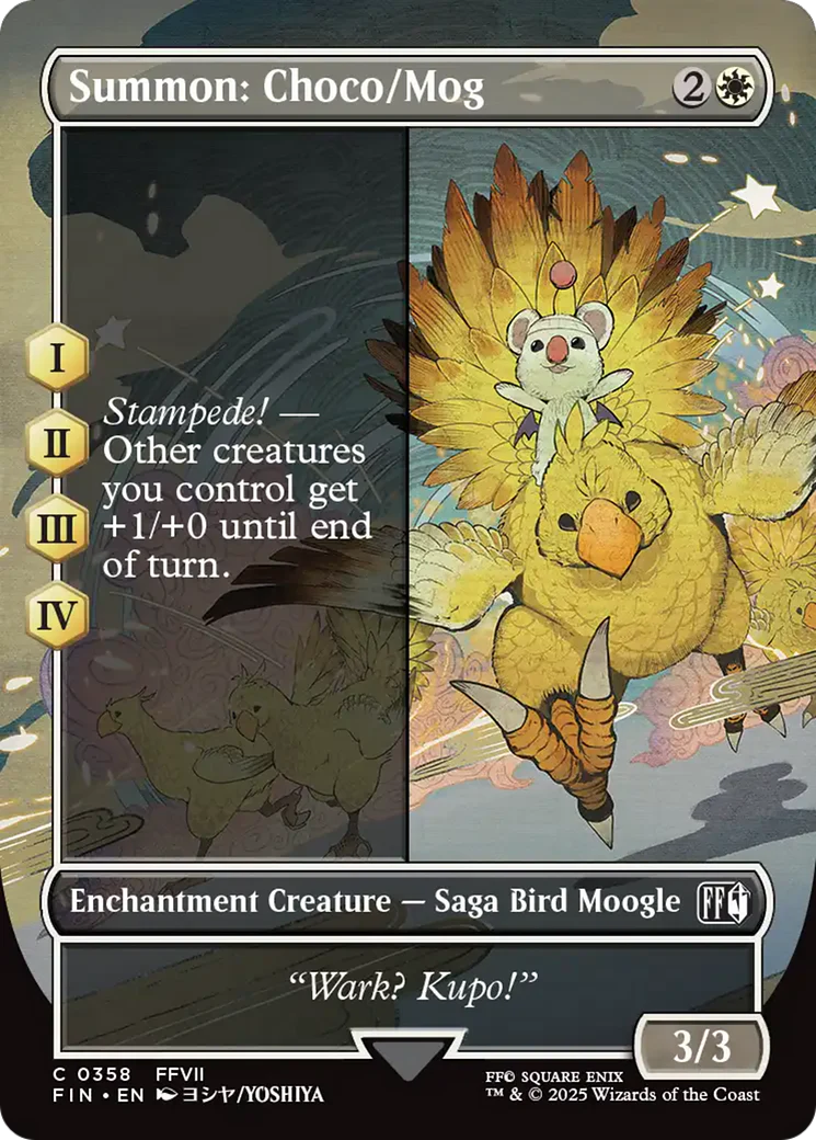 Summon: Choco/Mog (Borderless) (FIN-358) - FINAL FANTASY Foil