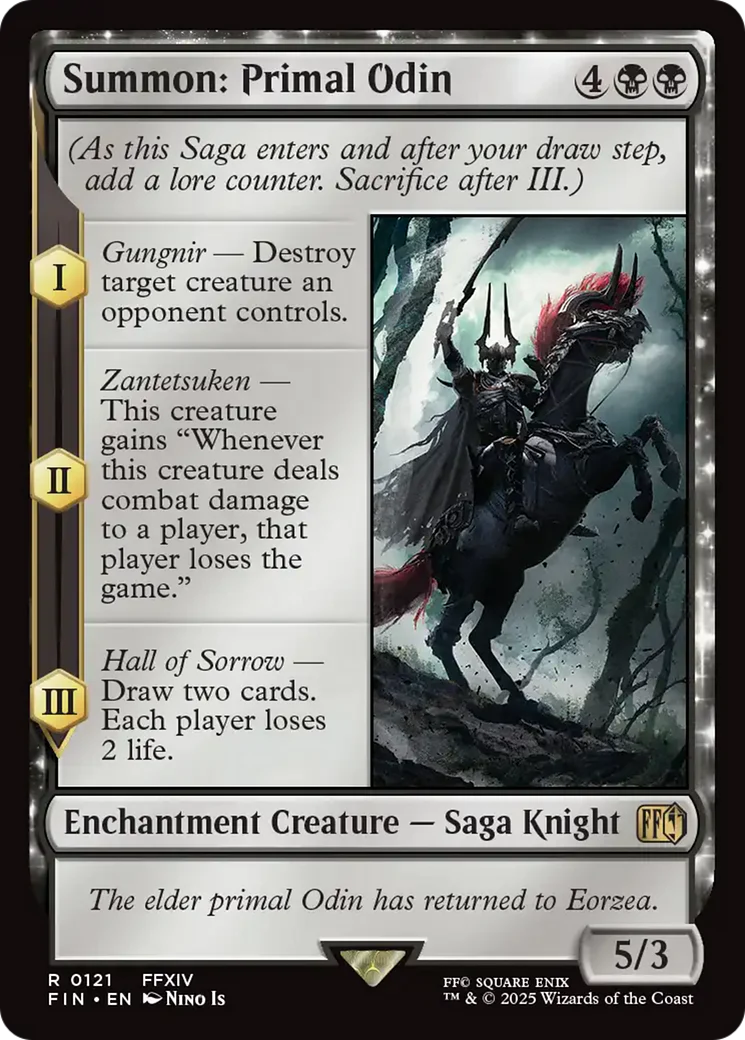 Summon: Primal Odin (FIN-121) - FINAL FANTASY Foil