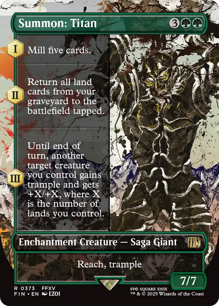 Summon: Titan (Borderless) (FIN-373) - FINAL FANTASY