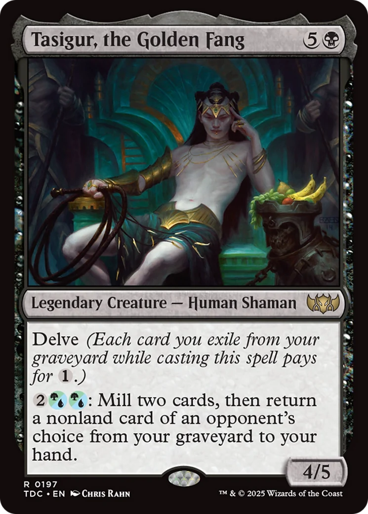 Tasigur, the Golden Fang (TDC-197) - Commander: Tarkir: Dragonstorm