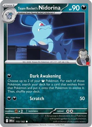 Team Rocket's Nidorina 115 - Common