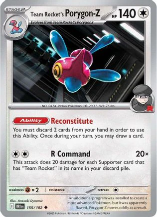 Team Rocket's Porygon-Z 155 - Uncommon