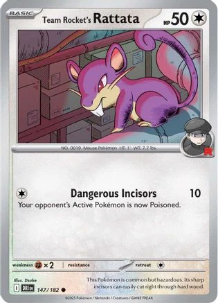 Team Rocket's Rattata 147 - Common