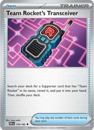 Team Rocket's Transceiver 178 - Uncommon