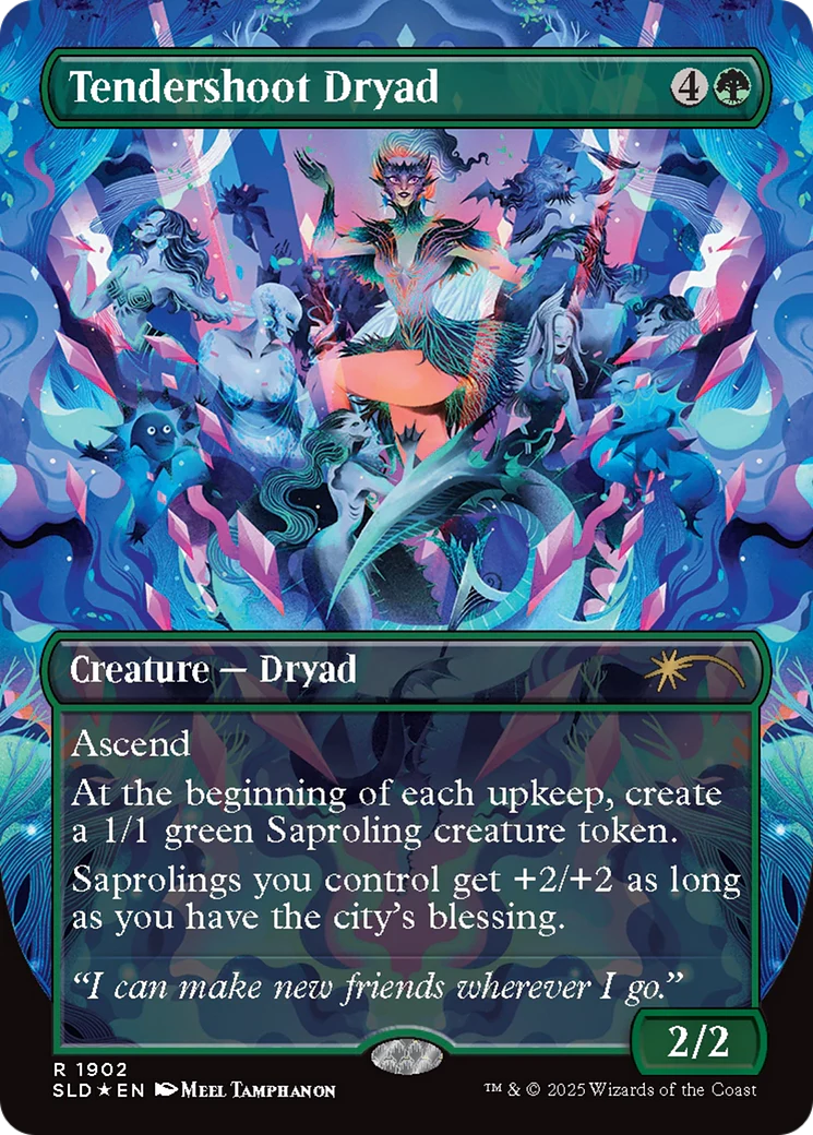 Tendershoot Dryad (Double Rainbow Foil) (SLD-1902) - Secret Lair Drop Series Foil