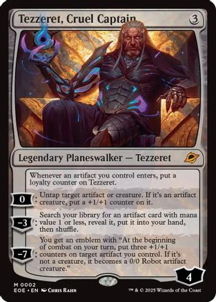 Tezzeret, Cruel Captain (EOE-002) - Edge of Eternities