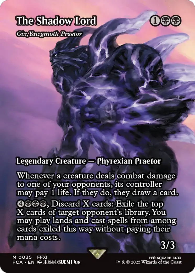 The Shadow Lord - Gix, Yawgmoth Praetor (Showcase) (FCA-035) - FINAL FANTASY: Through the Ages Foil