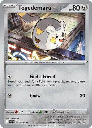 Togedemaru 073/094 - Common - Reverse Holofoil
