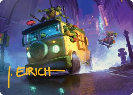 Turtle Van Art Card (ASTMT-019) - Art Series: Teenage Mutant Ninja Turtles - Image 2