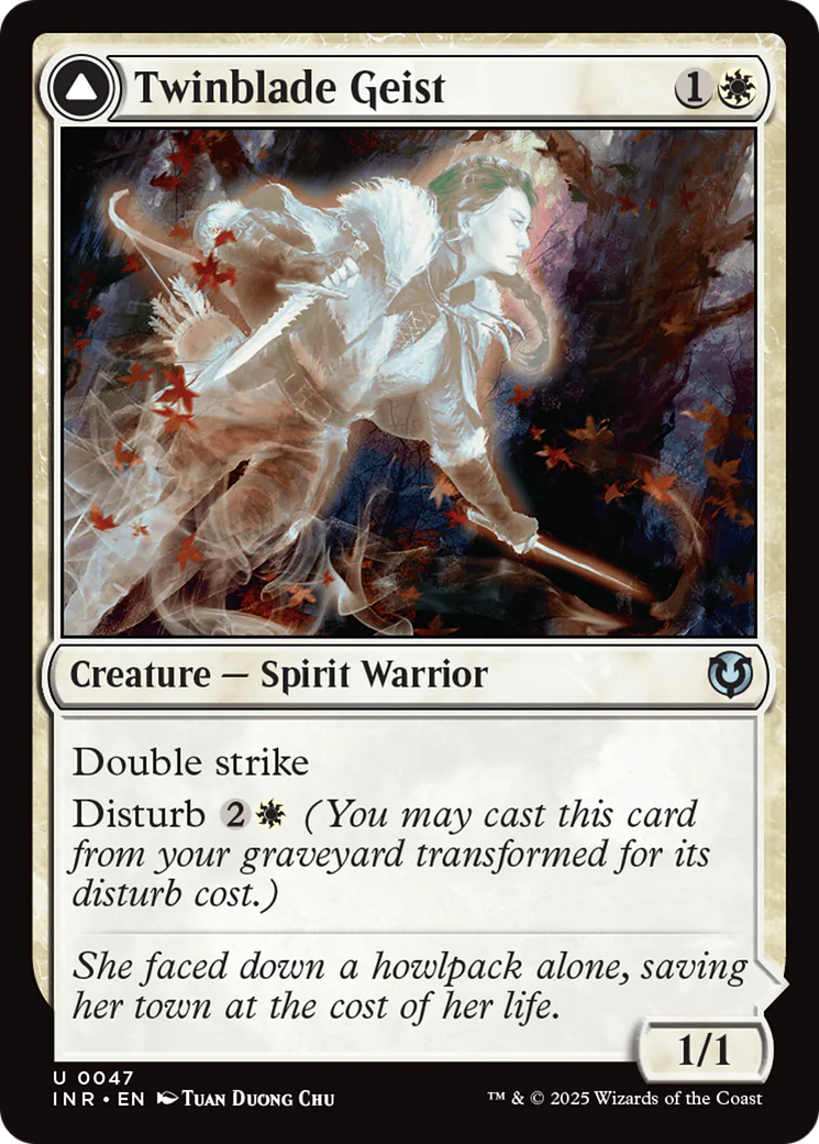 Twinblade Geist // Twinblade Invocation (INR-047) - Innistrad Remastered: (enchantment) - Image 2