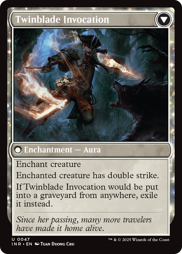 Twinblade Geist // Twinblade Invocation (INR-047) - Innistrad Remastered: (enchantment) - Image 5