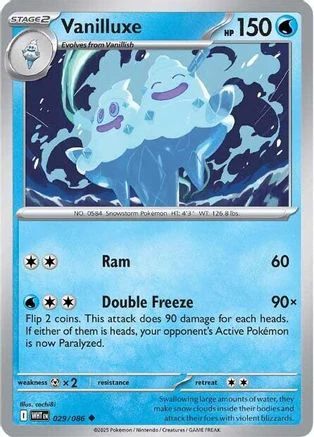 Vanilluxe 029/086 - Uncommon - Reverse Holofoil