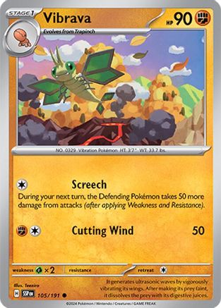 Vibrava 105/191 - Common - Reverse Holofoil
