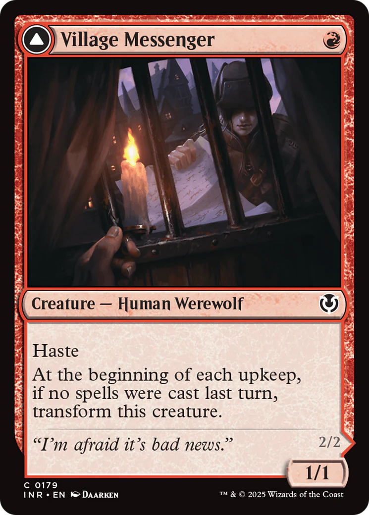 Village Messenger // Moonrise Intruder (INR-179) - Innistrad Remastered - Image 4
