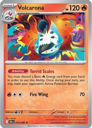 Volcarona 016/086 - Rare - Reverse Holofoil