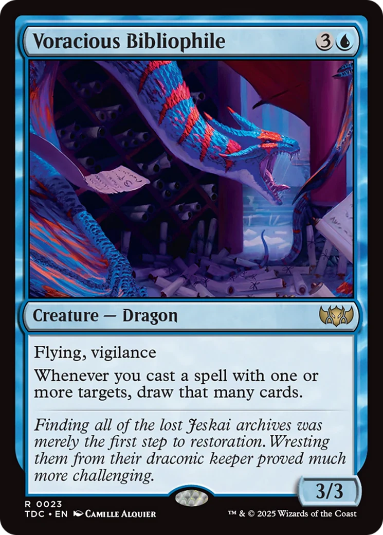Voracious Bibliophile (TDC-023) - Commander: Tarkir: Dragonstorm