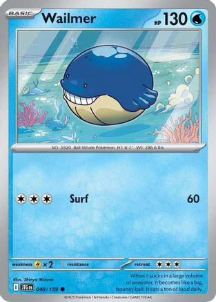 Wailmer 040/159 - Common - Reverse Holofoil