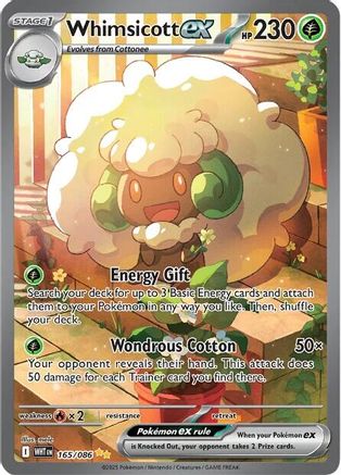 Whimsicott ex 165/086 - Special Illustration Rare - Holofoil