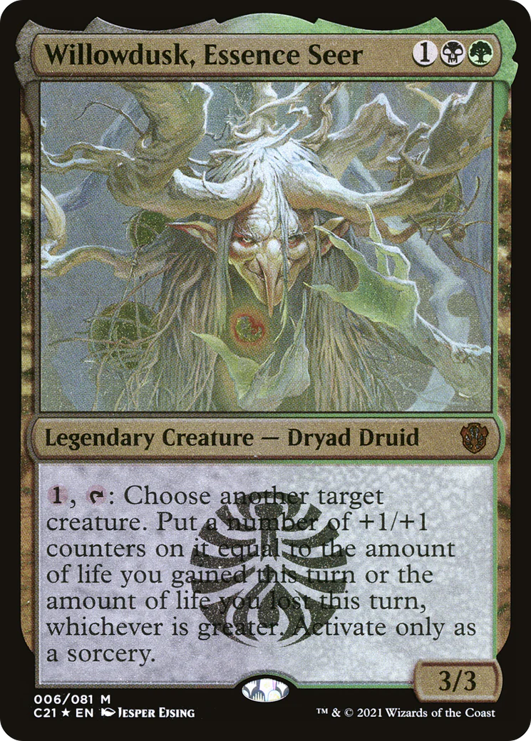 Willowdusk, Essence Seer (C21-006) - Commander 2021 Display Commanders Foil