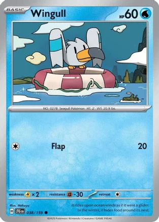 Wingull 038/159 - Common - Reverse Holofoil
