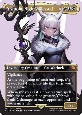 Y'shtola, Night's Blessed (Borderless) (FIC-207) - Commander: FINAL FANTASY Foil