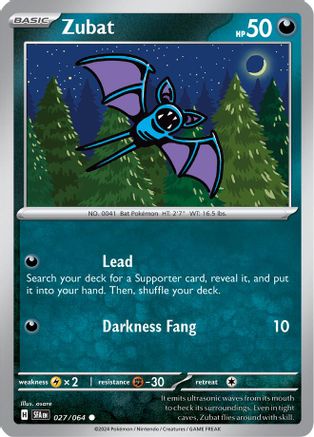Zubat 027/064 - Common - Reverse Holofoil